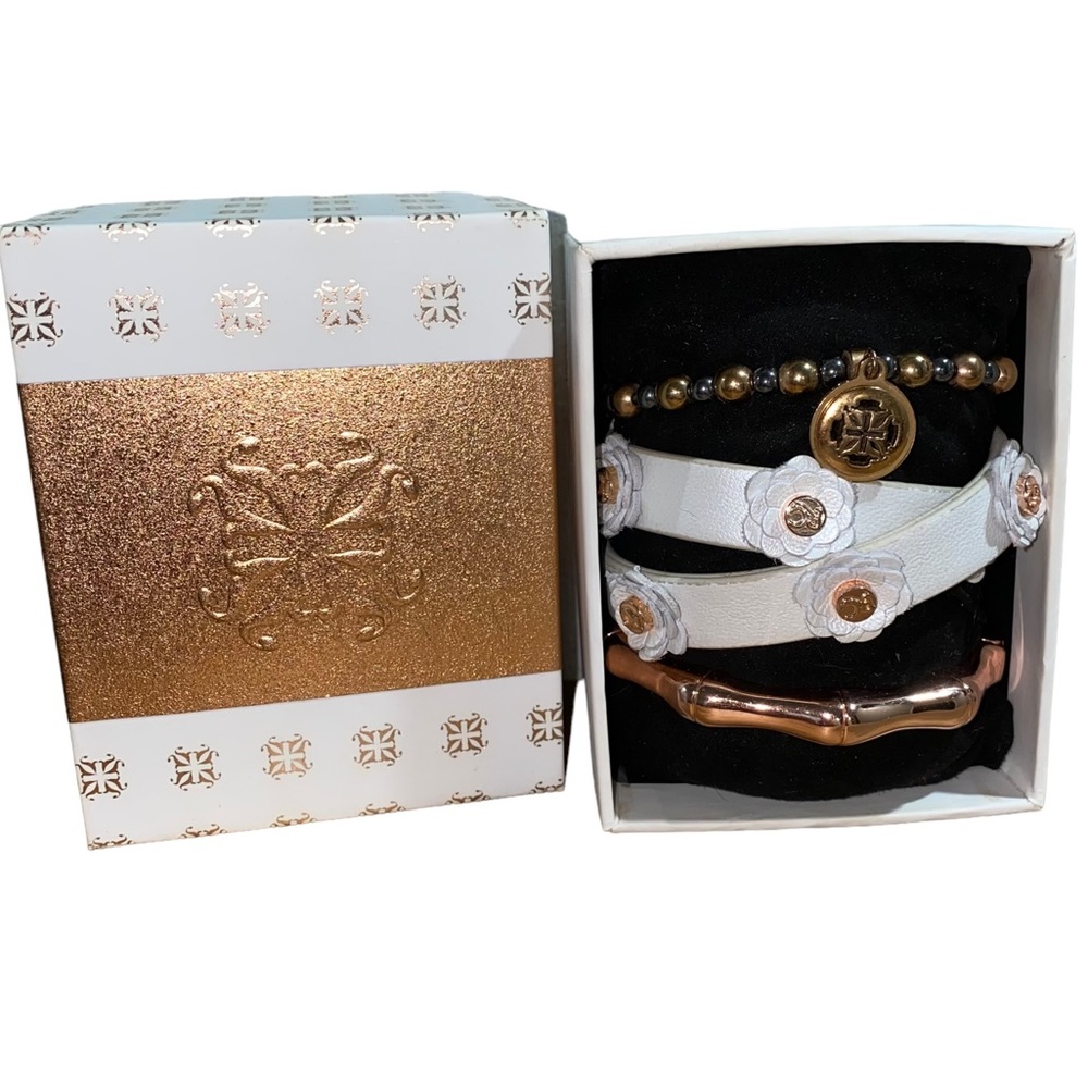 Rustic Cuff Hearts Of Rose Gold Cuff‎ of the Month Set